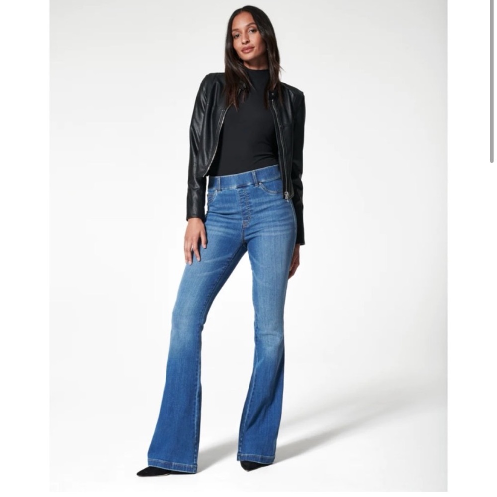 Spanx flare jeans size Large